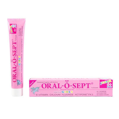 ORAL-O-SEPT zubní pasta Junior GIRLS 6+ 75ml