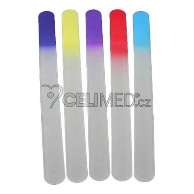 Pilník skleněný, 195 mm - color, PVC pouzdro