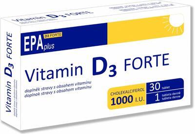 Vitamin D3 FORTE 1000 I.U. EPA plus tbl.30
