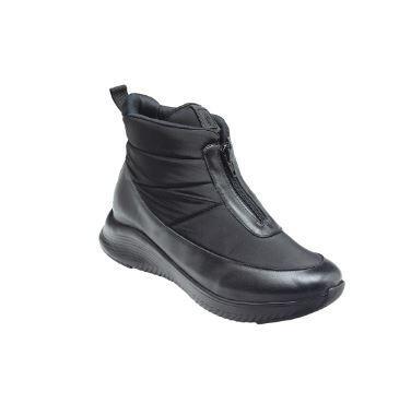 Dámská kotníčková obuv na zip, Santé - černá