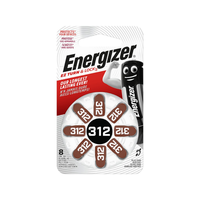 Baterie do naslouchadel Energizer 312 DP 8 ks
