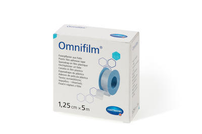 Náplast Omnifilm porézní fólie 1.25cmx5m 1ks, 1,25 cm x 5 m / 1 ks - 1