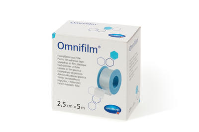 Náplast Omnifilm porézní fólie 2.5cmx5m 1ks, 2,5 cm x 5 m / 1 ks - 1