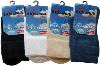 Ponožky pro diabetiky, LOANA - 1