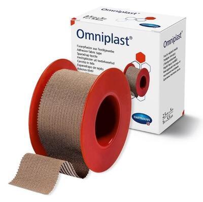 Náplast Omniplast textilní 5cmx5m 1ks, 5 cm x 5 m - 2
