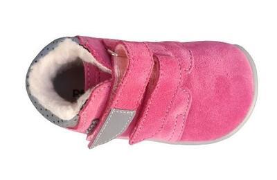Dívčí zimní barefoot boty s kožíškem Rebecca - BEDA - 3